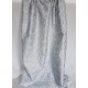 Scampoli di tessuto in seta jacquard con motivi ornamentali in rilievo tono in tono color grigio scuro
