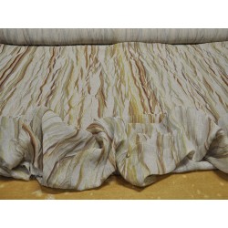 Tessuto al metro in misto lino con fantasia colorata stampata