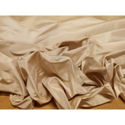 Tessuto al metro in Taffetas 100% di seta color beige
