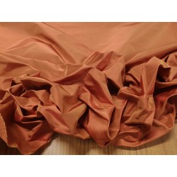 Tessuto al metro in Taffetas 100% di seta color mattone