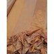 Tessuto al metro in Taffetas 100% di seta a righe verticali nelle tonalità albicocca