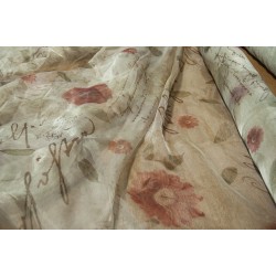 Organdy floral printed shabby chic offcut