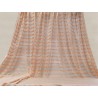 Tessuto a metraggio in mussola di cotone color beige e pesca