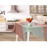 Red and sage green tablecloth Via Roma
