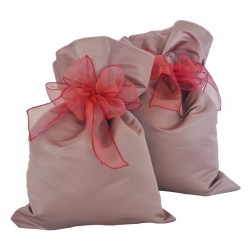 Sacchetto regalo in tessuto rosa