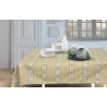 Yellow flowered tablecloth Barbie Contea
