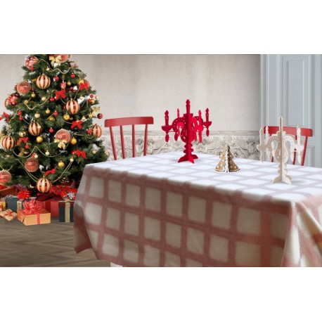 Gold and copper red Focus tablecloth
