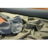 Satin plain colored double face offcut