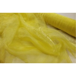 Scampoli in organza semi-trasparente colore giallo acceso