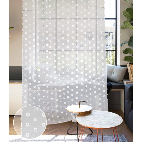 little bows' beige curtain