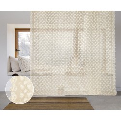 Tenda Sogno ricamata trasparente ambrata